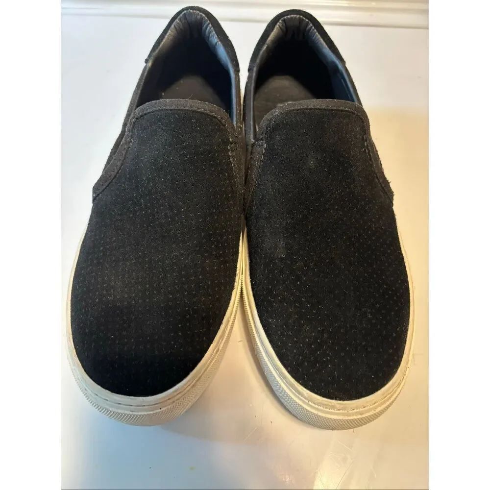 UGG Black Suede Slip Ons